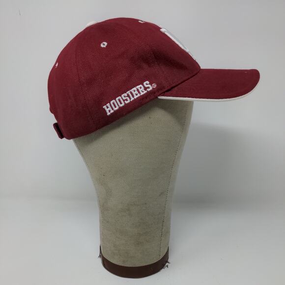 Steve & Barry's IU Indiana Hoosiers Strapback Hat Embroidered Logo Red OSFA - Picture 6 of 12